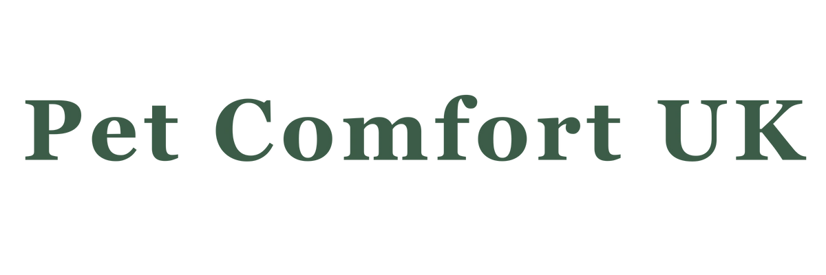 Pet Comfort UK wordmark in forest green
